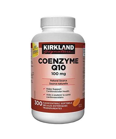 Kirkland Signature Coenzyme Q10 100 mg 300 Clear Enteric Softgels