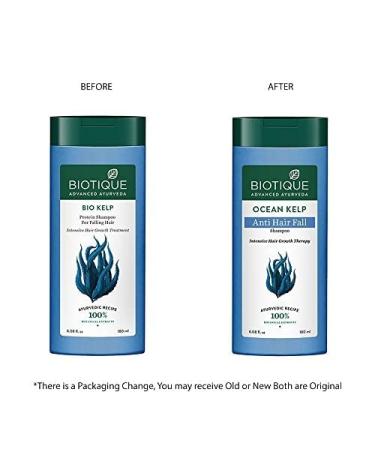 Biotique Bio Kelp Protein Shampoo - Intensive Hair Regrowth Treatment for Falling Hair | 180ml - Buy Online on GoSupps.com