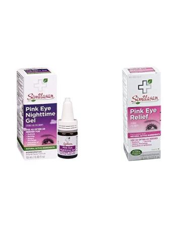 Similasan Day and Night Pink Eye Set: Pink Eye Nighttime Gel + Pink Eye Relief Drops
