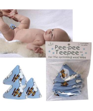 Beba Bean Peepee Teepee 5 Pack - Airplane Design | Baby Pee Shield for Sprinkling WeeWeee - Buy Online on GoSupps.com