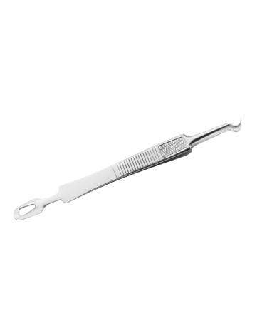 DRESSOOS 3pcs Clip Remover Pimple Tools Curved Pimple Tweezers Extractor Double Head Popper