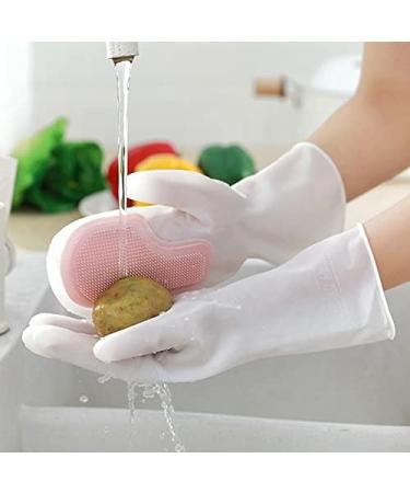 XMYINGWEI Silicone Dish Washing Gloves - Rubber Peeling Kitchen Cleaning Tools for Home Use - Buy Online on GoSupps.com