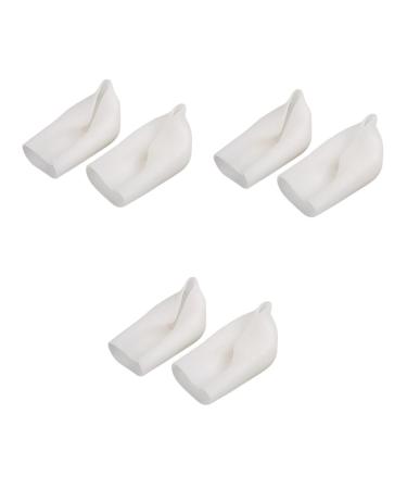 FOMIYES 3 Pairs Height Increase Insert Wearable Invisible Height Increase Insoles Silicone Gel Height Increase Shoe Insert Shoe Insole Invisible Insole Shoe Filler Heel Lift White