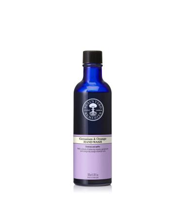 Neal's Yard Remedies Geranium & Orange Hand Wash No Pump | Organic Hand Wash with Essential Oils | Vegan Hand Wash Made with Organic Ingredients | 200ml