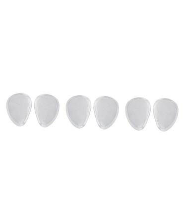 FOMIYES 15 Pairs Half Shoe Pads Shoe Inserts Metatarsal Pads Metatarsal Insoles Shoes Bunion Pads Silicone Gel Clear Pumps Insoles for High Heels Pumpkin Shaped Ceramic Damping