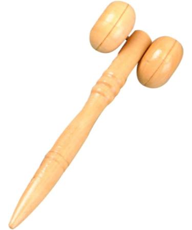 Lurrose Wooden Anti-Aging Face Massage Tool | Thin Roller & Rod for Face Lifting & Muscle Relaxation | Bamboo Lotus Tree Massage Device - Buy Online on GoSupps.com