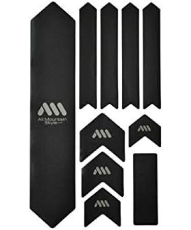 All Mountain Style AMS High Impact Frame Guard | Protect Your Bike from Scratches and Dings | Black/Silver - Buy Online on GoSupps.com