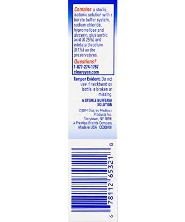 Buy Clear Eyes Contact Lens Relief Lubricant Eye Drops - 0.5 fl oz | Soothing Eye Care for Comfort & Hydration - Buy Online on GoSupps.com