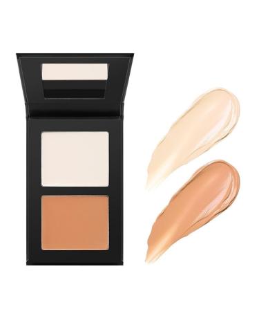 SONGVISON 2-color color corrector palette long-lasting moisturizing color corrector cream concealer palette to cover dark circles high-coverage foundation palette