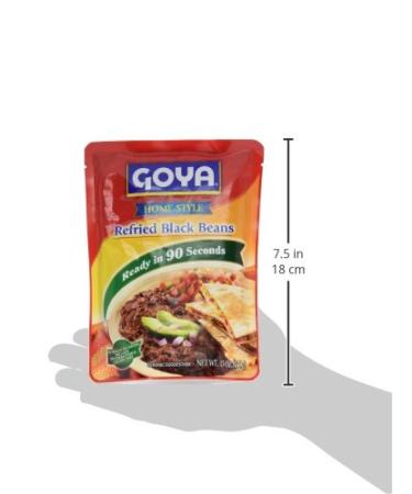 Goya Refried Black Beans 15 oz - Convenient Pouch Packaging - Buy Online on GoSupps.com