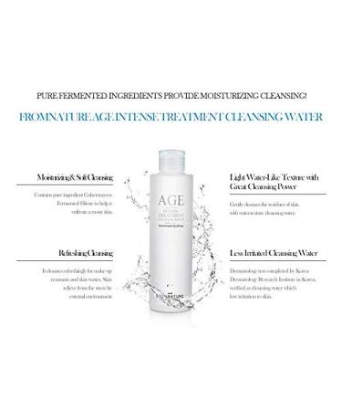 AGE Intense Treatment Cleansing Water 200ml - From Nature Makeup Remover for All Skin Types - International Shipping Available - Buy Online on GoSupps.com