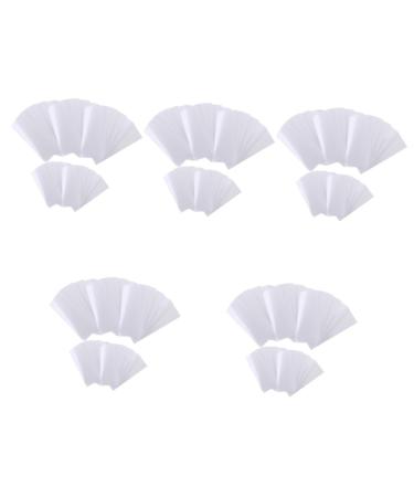 Beaupretty 5 pieces 5 wax paper tool hair stencil beauty bar wax strips fleece white