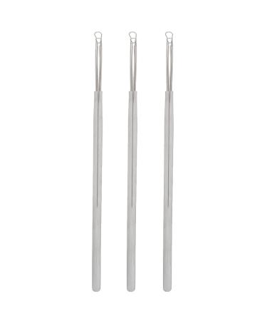 3 Pcs Ear Pick Earwax Removal Kit Stainless Steel Triple Ring Ear Spoon Earwax Remover Cleaning Tool