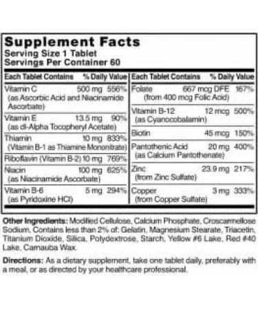 NAT B Stress Formula with Zinc Tablets 60 - Natural Stress Relief Supplement - Buy Online on GoSupps.com