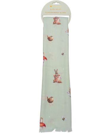 Wrendale Designs Lightweight Everyday Scarf - Rabbit Garden Friends | Elegant & Versatile Fashion for Every Season - Buy Online on GoSupps.com