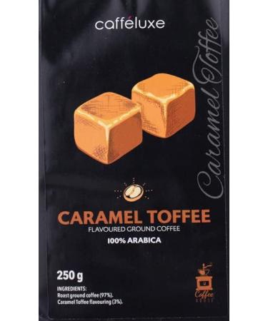 Caffeluxe Medium Roast Flavoured Ground Coffee Beans 100% Arabica Filter Coffee - Irish Cream Caramel Toffee & Cr me Br l e - 3x 250g - Buy Online on GoSupps.com