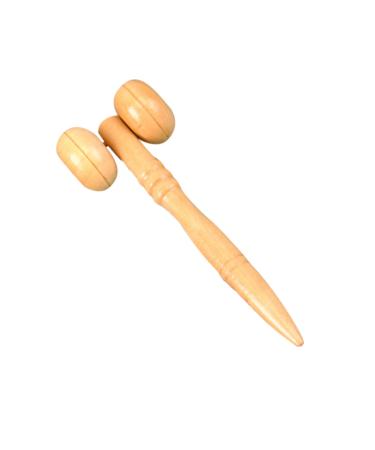Lurrose massage tab made of wood anti-aging face massage device thin face roll massage roll rod Face lifting tool muscle roller stick Tool wood massage bamboo lotus tree handy