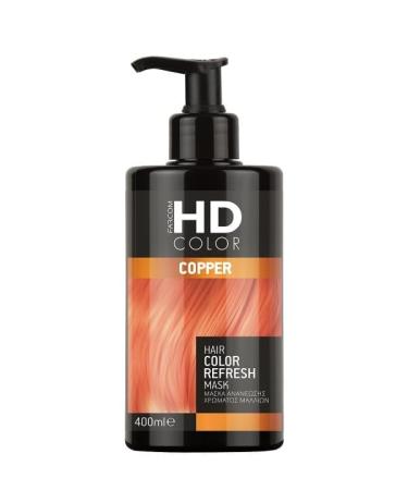 Farcom HD Color Refresh hair mask with keratin for an antifrizz effect 400 ml COPPER copper copper