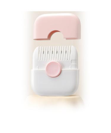 Trimpocket Hair Trimmer/Comb Kids Manual Bangs Trimmer Comb for Girls Women 2 in 1 Hair Trimmer 2 in 1 Bangs Hair Trimmer Dual-Side Design Blades Replaceable (Pink)