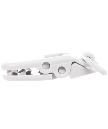 Aposous 20Pcs T-Shape Plastic Pacifier Clips - Baby Kids Soother Dummy Badge Holder - White - International Shipping Available - Buy Online on GoSupps.com