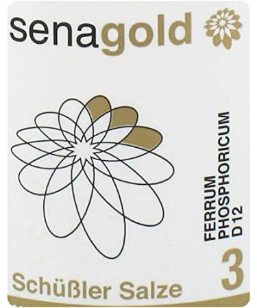 Senagold Schuessler Salt No.3 - Ferrum Phosphoricum D12 Tablets (400 Pieces) - Gluten-Free International Shipping - Buy Online on GoSupps.com
