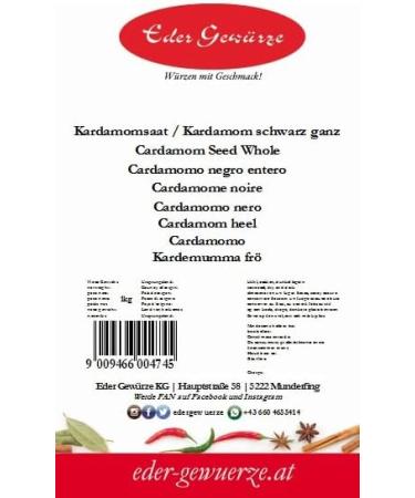Eder Gew rze - Black Cardamom - 1kg - Buy Online on GoSupps.com