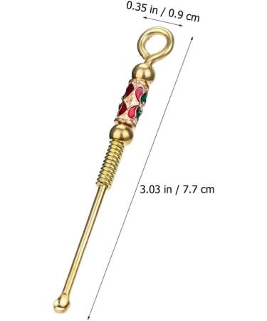 Healeved 3pcs Copper Brass Ear Spoon Ear Cleaner Set with Keychain - Ear Wax Remover Tool Pendant for Ear Cleaning - Buy Online on GoSupps.com