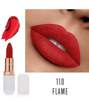 AquaPurity Phoera Absolute Velvet Matte Lipstick - Long-Lasting Waterproof Pigment Makeup (110 Flame) | UK - Buy Online on GoSupps.com
