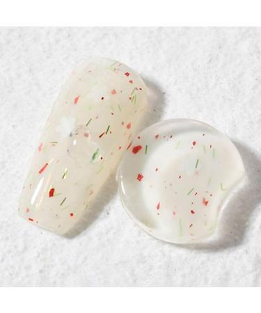 Colorful Translucent Varnish Hybird Gel Nail Polish Phototherapy Gel Nail Art Soak Off Gel Flowers Petal Gel - (Color: 1)