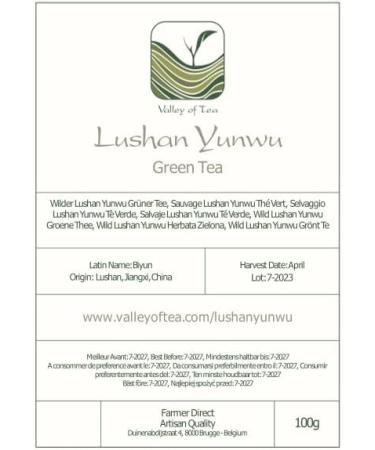 Wild Lushan Yunwu Green Tea - April Wind A Fog-clouded Chinese Tea 100g - Buy Online on GoSupps.com