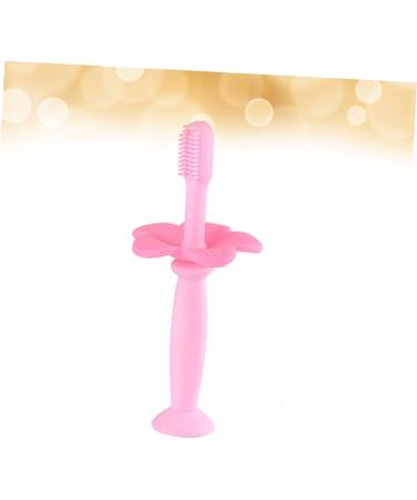 Frcolor Silicone Bristle Toothbrush for Kids - 2 Pack Baby Training Toothbrushes in Pink | Gentle Oral Care - Buy Online on GoSupps.com