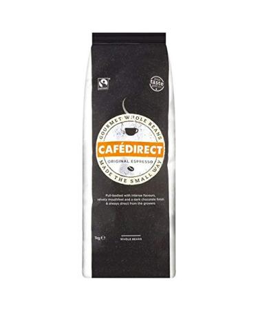 2X Cafedirect Original Whole Bean Espresso 1kg