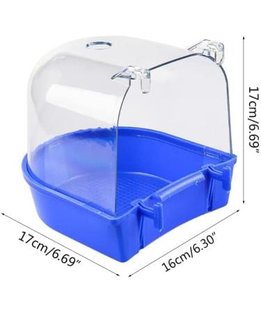 NINGVIHE Bird Bath for Cage Bird Bath Tub Bird Cage Accessories Parrot Bathing Tub for Small Birds Canary Budgies Parrots (A Style) - Buy Online on GoSupps.com