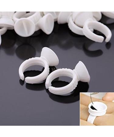 100Pcs Eyelash Pallet Glue Adhesive Holders - Premium Storage Rings for Eyelash Extensions | International Shipping - Buy Online on GoSupps.com