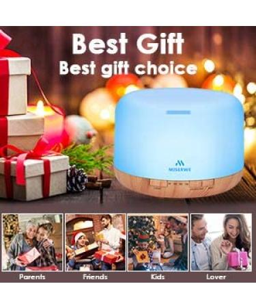 Miserwe 500ml Remote Control Essential Oil Diffuser with Timer - Waterless Auto Shut Off & Adjustable Mist for Home - Buy Online on GoSupps.com