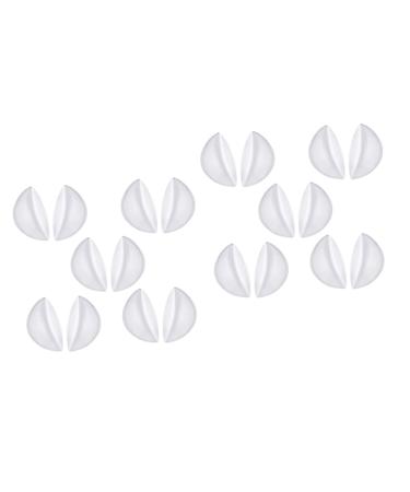 FOMIYES 10 Pairs Arch Compression Sleeve Orthotic Insoles Pad Arch Boosters Clear Sandals Arch Support Arch Sleeve Womens Shoe Insoles High Arch Cushions Heel Arch Inserts Adhesive As Shownx2pcs 8.8X5cmx2pcs