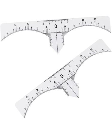 Ipetboom 20 Pcs Disposable Eyebrow Ruler Sticker Scale Ruler Microblading Eyebrow Ruler Tool Make up - Buy Online on GoSupps.com