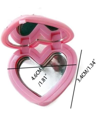 Heart-Shaped Empty Eyeshadow Makeup Box with Mirror | Practical & Safe Storage Solution - International Shipping - Buy Online on GoSupps.com