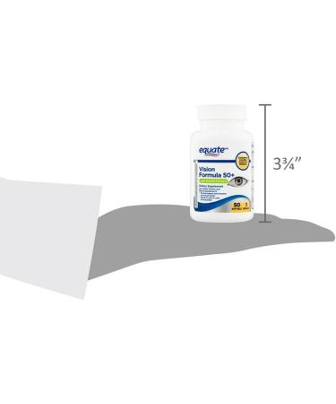 AGILIPET Equate Vision Formula 50+ Lutein Zeaxanthin Omega-3 Softgels for Adults 50+ 50 Count Sticker - Buy Online on GoSupps.com