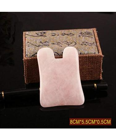 Rose Quartz Gua Sha Tool - 100% Natural Jade Facial Massager for Anti-Aging & Lifting - Buy Online on GoSupps.com