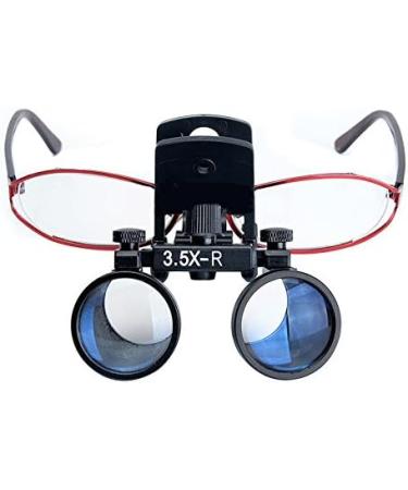 MKDental 3.5x Surgical Medical Binocular Clip Loupes for Regular Glasses - Optimal 280-380mm Working Distance | International Shipping Available - Buy Online on GoSupps.com
