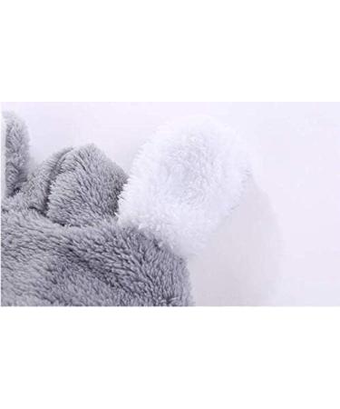 Voopptaw Warm Baby Winter Jumpsuit Fleece Romper | Cute Bear Snowsuit 6-9 Months Grey - Buy Online on GoSupps.com