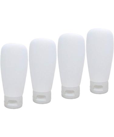 Lurrose 4PCs 60ml Travel Bottles - Refillable Silicone Containers for Shampoo Conditioner Lotion & Body Wash - Safe and Convenient Travel Accessories - Buy Online on GoSupps.com