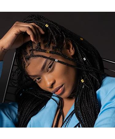 MenYiYDS Dreadlocks Accessories - 100pcs Pearl Adjustable Aluminum Hair Beads (Gold & Silver) for Stylish Woven Hairstyles | International Shipping Available - Buy Online on GoSupps.com