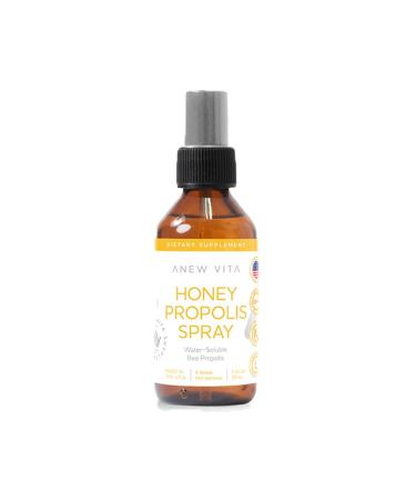 Anew Vita Natural Honey Propolis Spray | Water-Soluble Bee Propolis | Eco Friendly Alcohol Free Wax Free | 30 mL