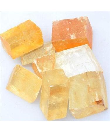 1pc Natural Crystal Gemstone Raw Calcite Stone Yellow Rough Calcite for Decoration Chakra Reiki Balancing - Buy Online on GoSupps.com