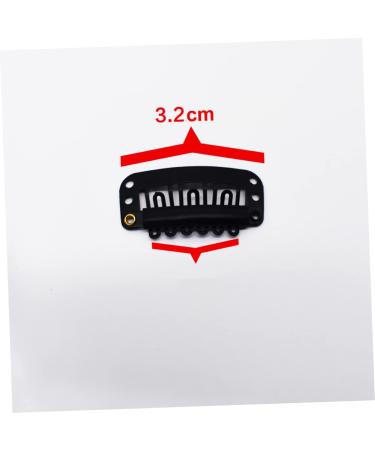 FOYTOKI Metal Snap Buttons Metallic Hair Clips Womens Hair Clips Wig Clips 6 Teeth Combs Clips with Soft Stainless Steel Snap Clip Metal Hair Clips for Women Tooth Comb Top Hat Miss - Buy Online on GoSupps.com