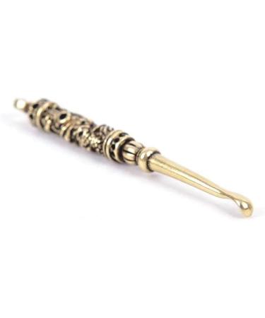 Retro Brass Dragon Ear Spoon - Portable Ear Cleaning Tool & Wax Remover Keychain Pendant (Color D) - Buy Online on GoSupps.com