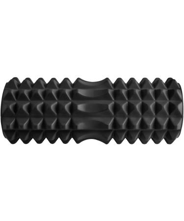 Fascia Roll 12cm | EVA Foam Pilates Yoga Massage | Black 33 cm - Perfect for Recovery - Buy Online on GoSupps.com