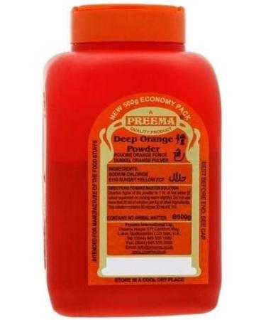 Preema | Orange Food Colour | Powder | (2X500g) Pack | Make Bright Colour for your cakes | cake icing - Buy Online on GoSupps.com